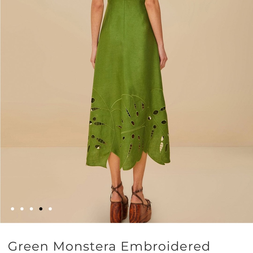 FARM Rio Green Midi Dress